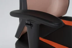 Cicero Orange Mesh Gaming Chair -Furniluxe 301797 orange fabric gaming chair detail 46