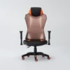 Cicero Orange Mesh Gaming Chair -Furniluxe 301797 orange fabric gaming chair signature 01