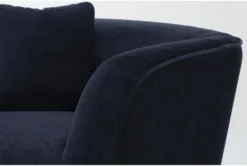 Malika Blue Chair -Furniluxe 302276 blue polyester chair detail 45