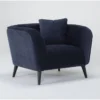 Malika Blue Chair -Furniluxe 302276 blue polyester chair signature 01