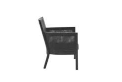 Fleming Black Cane Accent Chair -Furniluxe 302777 black wood accent chair detail 45