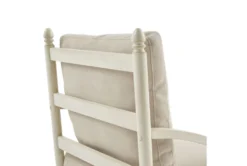 Lantry Cream Accent Chair -Furniluxe 302780 natural wood accent chair detail 45