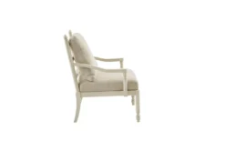 Lantry Cream Accent Chair -Furniluxe 302780 natural wood accent chair detail 46
