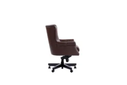 Beau Brown Leather Office Chair 7 Beau Brown Leather Office Chair -Furniluxe 303549 brown leather office chair side 14