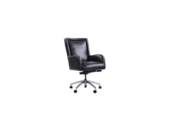 Edgar Black Leather Office Chair -Furniluxe 303550 black leather office chair detail 44