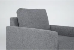 Santana Graphite Chair -Furniluxe 303743 grey fabric chair detail 44