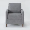 Santana Graphite Chair -Furniluxe 303743 grey fabric chair signature 01