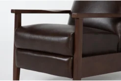 Darius Push Back Recliner -Furniluxe 303906 brown leather push back detail 45