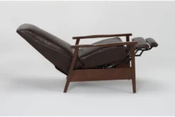 Darius Push Back Recliner -Furniluxe 303906 brown leather push back side 19