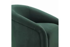 Maisy Forest Green Velvet Accent Chair + Ottoman Set -Furniluxe 304108 green fabric accent chair detail 44