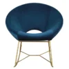 Blake Navy Rocking Chair 1 Blake Navy Rocking Chair -Furniluxe 304180 blue fabric rocker signature 05