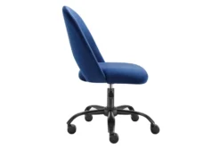 Superba Blue Office Chair With Black Base -Furniluxe 304210 blue fabric office chair detail 46