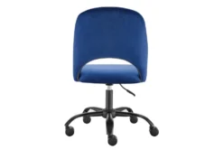 Superba Blue Office Chair With Black Base -Furniluxe 304210 blue fabric office chair detail 48