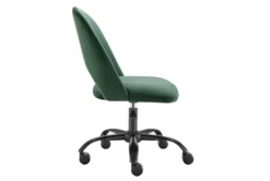 Superba Olive Green Office Chair With Black Base -Furniluxe 304211 green fabric office chair detail 46