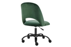Superba Olive Green Office Chair With Black Base -Furniluxe 304211 green fabric office chair detail 47