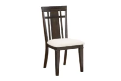 Maynard Dark Brown Dining Chair Set Of 2 -Furniluxe 304366 brown wood dining chair side 14