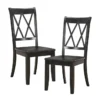 Delmar Black Dining Chair Set Of 2 -Furniluxe 304367 black wood dining chair signature 01