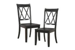 Delmar Black Dining Chair Set Of 2