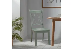 Delmar Teal Dining Chair Set Of 2 -Furniluxe 304368 blue wood dining chair room 86