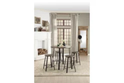 Betmar Round 36" Counter Height Table -Furniluxe 304389 brown wood counter height table room 85