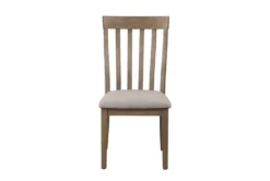 Gilman Brown Dining Chair Set Of 2 -Furniluxe 304392 brown fabric dining chair front 03