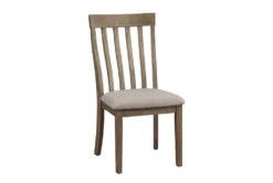 Gilman Brown Dining Chair Set Of 2 -Furniluxe 304392 brown fabric dining chair side 15