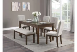 Zoey Side Chair Set Of 2 -Furniluxe 304396 brown wood dining chair room 85