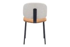 Modern Two Tone Beige Dining Chair Set Of 2 -Furniluxe 304447 beige metal dining chair detail 46