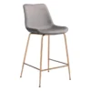 Grey Velvet Bucket Counter Stool 1 Grey Velvet Bucket Counter Stool -Furniluxe 304451 grey metal dining chair signature 01