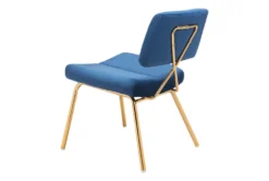 Contemporary Blue Dining Chair Set Of 2 -Furniluxe 304456 blue metal dining chair detail 49