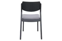 Modern Grey & Black Dining Chair Set Of 2 -Furniluxe 304470 grey wood dining chair detail 46