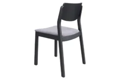Modern Grey & Black Dining Chair Set Of 2 -Furniluxe 304470 grey wood dining chair detail 47