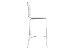 Woven White Counter Bar Stool Set Of 2 13 Woven White Counter Bar Stool Set Of 2 -Furniluxe 304491 white metal dining chair detail 47