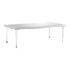 Glossy Lacquer 94" Dining Table -Furniluxe 304617 white wood dining set signature 01