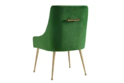 Trix Green Velvet Dining Chair -Furniluxe 304619 green fabric dining chair detail 47