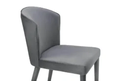Marry Grey Velvet Dining Chair -Furniluxe 304624 grey fabric dining chair side 14