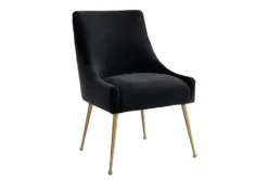 Trix Black Velvet Dining Chair