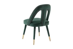 Terra Forest Green Velvet Dining Chair -Furniluxe 304644 green fabric dining chair back 82