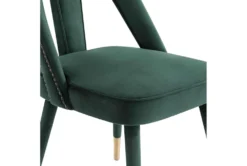 Terra Forest Green Velvet Dining Chair -Furniluxe 304644 green fabric dining chair detail 44
