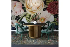 Terra Forest Green Velvet Dining Chair -Furniluxe 304644 green fabric dining chair room 86