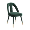 Terra Forest Green Velvet Dining Chair -Furniluxe 304644 green fabric dining chair signature 01