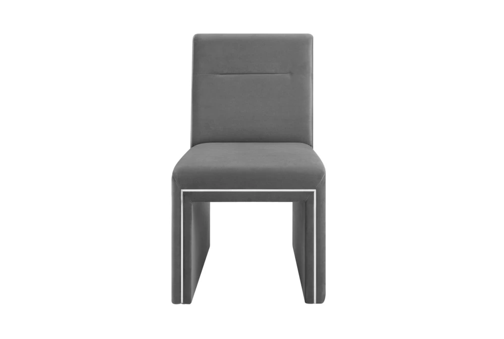 Affa Grey Performance Velvet Dining Chair 6 Affa Grey Performance Velvet Dining Chair - Image 4