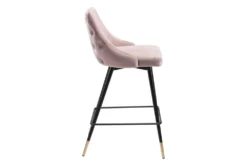 Piccol Pink Counter Stool -Furniluxe 304817 metal detail 45