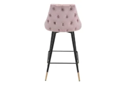 Piccol Pink Counter Stool -Furniluxe 304817 metal detail 46