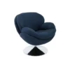 Zuma Blue Swivel Barrel Chair -Furniluxe 304962 blue fabric swivel signature 01