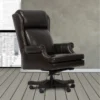 Lowry Brown Leather Desk Chair -Furniluxe 305251 brown leather office chair signature 01