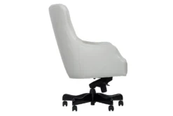 Glendower Leather Desk Chair -Furniluxe 305254 white leather office chair detail 44