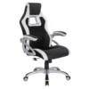 Ozzy Black With White Gaming Chair -Furniluxe 306036 signature 01