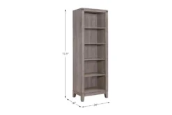 Ellsworth 24" Bookcase Pier -Furniluxe 306166 grey wood pier detail 44