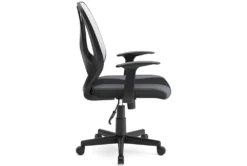 Genesee Light Gray & Black Mesh Office Chair -Furniluxe 306206 grey multi media office chair side 15